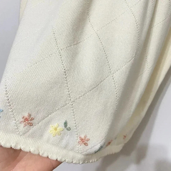 Vintage - Alfred Dunner Embroidered Short Sleeve Sweater - Picture 7 of 9